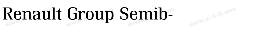 Renault Group Semib字体转换